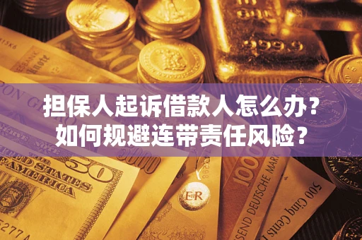 武汉担保人起诉借款人怎么办？如何规避连带责任风险？